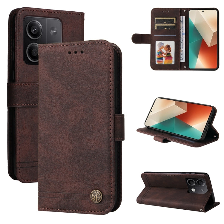 Skin Feel Life Tree Metal Button Leather Phone Case, For Xiaomi Poco F6, For Xiaomi Redmi A3, For Xiaomi Redmi Note13 Pro 4G Global/Poco M6 Pro 4G, For Xiaomi Redmi Note13 4G, For Xiaomi Redmi K70E, For Xiaomi 14 Ultra, For Xiaomi 14 Pro, For Xiaomi 14...