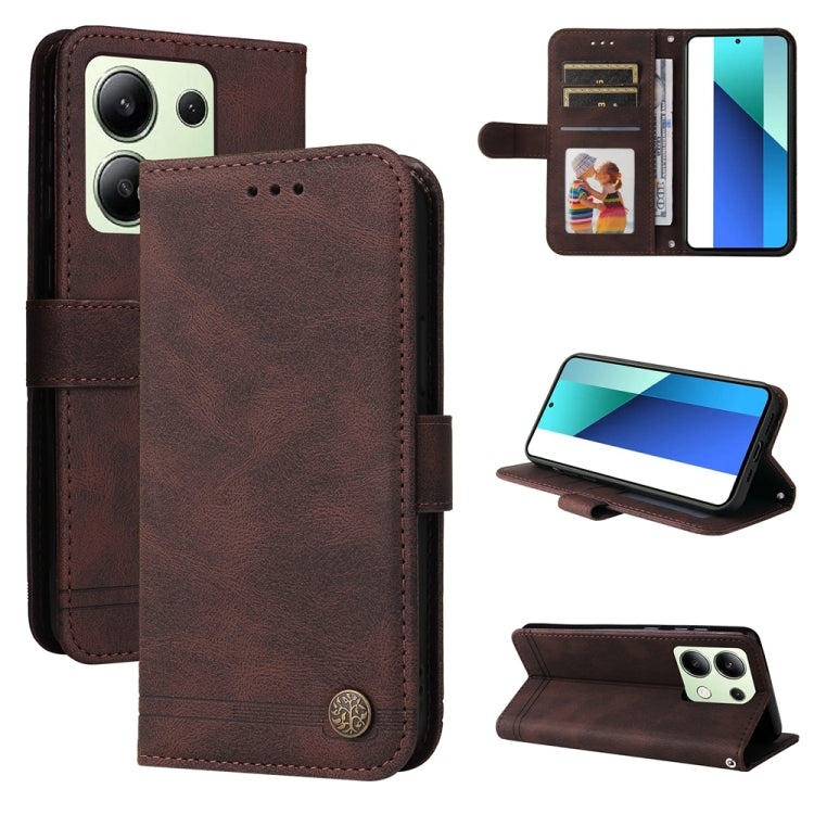 Skin Feel Life Tree Metal Button Leather Phone Case, For Xiaomi Poco F6, For Xiaomi Redmi A3, For Xiaomi Redmi Note13 Pro 4G Global/Poco M6 Pro 4G, For Xiaomi Redmi Note13 4G, For Xiaomi Redmi K70E, For Xiaomi 14 Ultra, For Xiaomi 14 Pro, For Xiaomi 14...