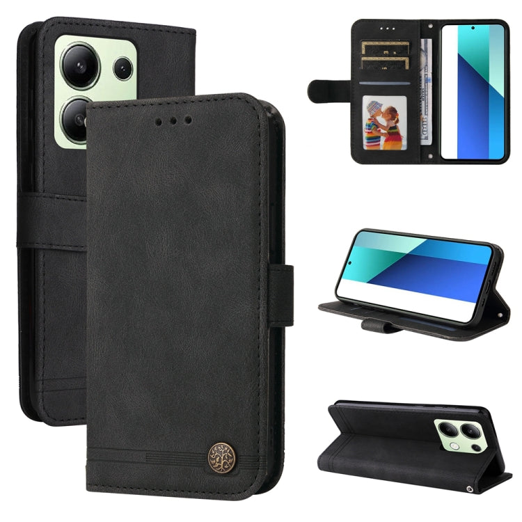 Skin Feel Life Tree Metal Button Leather Phone Case, For Xiaomi Poco F6, For Xiaomi Redmi A3, For Xiaomi Redmi Note13 Pro 4G Global/Poco M6 Pro 4G, For Xiaomi Redmi Note13 4G, For Xiaomi Redmi K70E, For Xiaomi 14 Ultra, For Xiaomi 14 Pro, For Xiaomi 14...