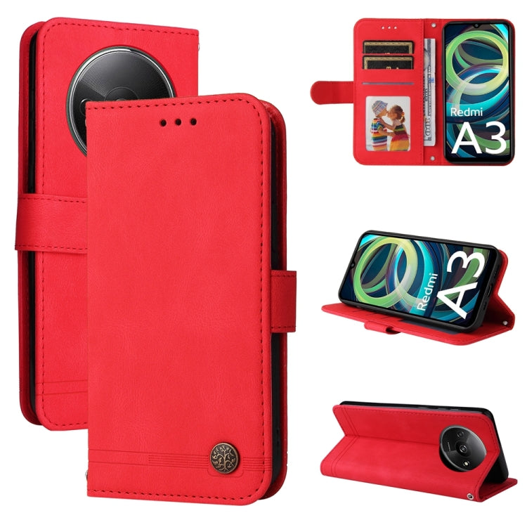 Skin Feel Life Tree Metal Button Leather Phone Case, For Xiaomi Poco F6, For Xiaomi Redmi A3, For Xiaomi Redmi Note13 Pro 4G Global/Poco M6 Pro 4G, For Xiaomi Redmi Note13 4G, For Xiaomi Redmi K70E, For Xiaomi 14 Ultra, For Xiaomi 14 Pro, For Xiaomi 14...