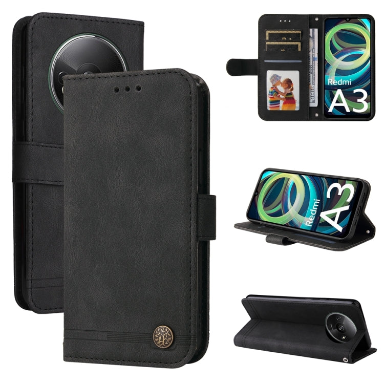 Skin Feel Life Tree Metal Button Leather Phone Case, For Xiaomi Poco F6, For Xiaomi Redmi A3, For Xiaomi Redmi Note13 Pro 4G Global/Poco M6 Pro 4G, For Xiaomi Redmi Note13 4G, For Xiaomi Redmi K70E, For Xiaomi 14 Ultra, For Xiaomi 14 Pro, For Xiaomi 14...