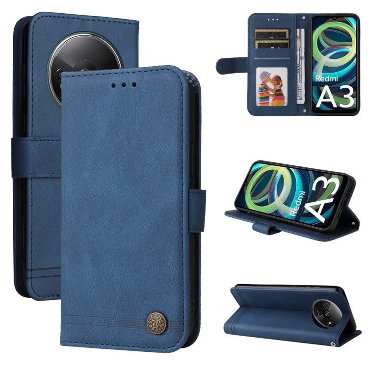 Skin Feel Life Tree Metal Button Leather Phone Case, For Xiaomi Poco F6, For Xiaomi Redmi A3, For Xiaomi Redmi Note13 Pro 4G Global/Poco M6 Pro 4G, For Xiaomi Redmi Note13 4G, For Xiaomi Redmi K70E, For Xiaomi 14 Ultra, For Xiaomi 14 Pro, For Xiaomi 14...