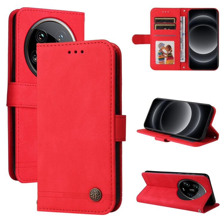 Skin Feel Life Tree Metal Button Leather Phone Case, For Xiaomi Poco F6, For Xiaomi Redmi A3, For Xiaomi Redmi Note13 Pro 4G Global/Poco M6 Pro 4G, For Xiaomi Redmi Note13 4G, For Xiaomi Redmi K70E, For Xiaomi 14 Ultra, For Xiaomi 14 Pro, For Xiaomi 14...
