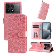 Load image into Gallery viewer, Embossed Sunflower Leather Phone Case, For Xiaomi Redmi A3, For Xiaomi Redmi Note13 Pro 4G Global/Poco M6 Pro 4G, For Xiaomi Redmi Note13 4G, For Xiaomi Redmi K70E, For Xiaomi 14 Ultra, For Xiaomi 14 Pro, For Xiaomi 14, For Xiaomi Redmi Note13 5G Globa...