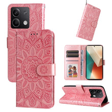 Load image into Gallery viewer, Embossed Sunflower Leather Phone Case, For Xiaomi Redmi A3, For Xiaomi Redmi Note13 Pro 4G Global/Poco M6 Pro 4G, For Xiaomi Redmi Note13 4G, For Xiaomi Redmi K70E, For Xiaomi 14 Ultra, For Xiaomi 14 Pro, For Xiaomi 14, For Xiaomi Redmi Note13 5G Globa...