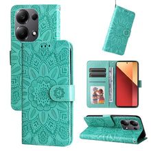 Load image into Gallery viewer, Embossed Sunflower Leather Phone Case, For Xiaomi Redmi A3, For Xiaomi Redmi Note13 Pro 4G Global/Poco M6 Pro 4G, For Xiaomi Redmi Note13 4G, For Xiaomi Redmi K70E, For Xiaomi 14 Ultra, For Xiaomi 14 Pro, For Xiaomi 14, For Xiaomi Redmi Note13 5G Globa...