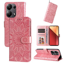 Load image into Gallery viewer, Embossed Sunflower Leather Phone Case, For Xiaomi Redmi A3, For Xiaomi Redmi Note13 Pro 4G Global/Poco M6 Pro 4G, For Xiaomi Redmi Note13 4G, For Xiaomi Redmi K70E, For Xiaomi 14 Ultra, For Xiaomi 14 Pro, For Xiaomi 14, For Xiaomi Redmi Note13 5G Globa...