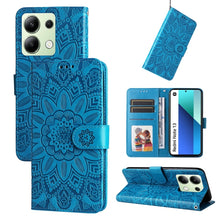 Load image into Gallery viewer, Embossed Sunflower Leather Phone Case, For Xiaomi Redmi A3, For Xiaomi Redmi Note13 Pro 4G Global/Poco M6 Pro 4G, For Xiaomi Redmi Note13 4G, For Xiaomi Redmi K70E, For Xiaomi 14 Ultra, For Xiaomi 14 Pro, For Xiaomi 14, For Xiaomi Redmi Note13 5G Globa...