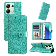 Load image into Gallery viewer, Embossed Sunflower Leather Phone Case, For Xiaomi Redmi A3, For Xiaomi Redmi Note13 Pro 4G Global/Poco M6 Pro 4G, For Xiaomi Redmi Note13 4G, For Xiaomi Redmi K70E, For Xiaomi 14 Ultra, For Xiaomi 14 Pro, For Xiaomi 14, For Xiaomi Redmi Note13 5G Globa...