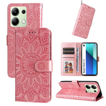 Load image into Gallery viewer, Embossed Sunflower Leather Phone Case, For Xiaomi Redmi A3, For Xiaomi Redmi Note13 Pro 4G Global/Poco M6 Pro 4G, For Xiaomi Redmi Note13 4G, For Xiaomi Redmi K70E, For Xiaomi 14 Ultra, For Xiaomi 14 Pro, For Xiaomi 14, For Xiaomi Redmi Note13 5G Globa...