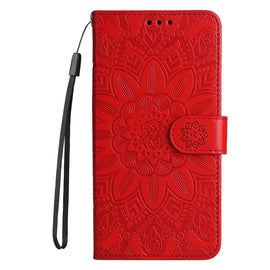 Embossed Sunflower Leather Phone Case, For Xiaomi Redmi A3, For Xiaomi Redmi Note13 Pro 4G Global/Poco M6 Pro 4G, For Xiaomi Redmi Note13 4G, For Xiaomi Redmi K70E, For Xiaomi 14 Ultra, For Xiaomi 14 Pro, For Xiaomi 14, For Xiaomi Redmi Note13 5G Globa...