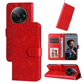 Embossed Sunflower Leather Phone Case, For Xiaomi Redmi A3, For Xiaomi Redmi Note13 Pro 4G Global/Poco M6 Pro 4G, For Xiaomi Redmi Note13 4G, For Xiaomi Redmi K70E, For Xiaomi 14 Ultra, For Xiaomi 14 Pro, For Xiaomi 14, For Xiaomi Redmi Note13 5G Globa...