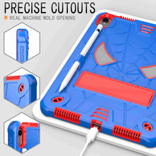 Load image into Gallery viewer, Spider Texture Silicone Hybrid PC Tablet Case with Shoulder Strap