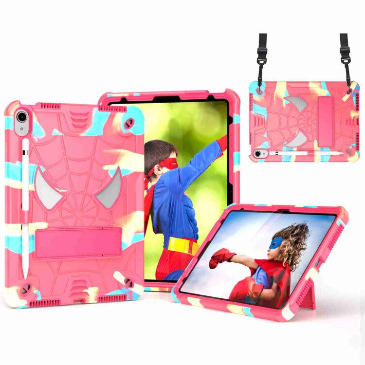 Spider Texture Silicone Hybrid PC Tablet Case with Shoulder Strap