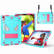 Load image into Gallery viewer, Spider Texture Silicone Hybrid PC Tablet Case with Shoulder Strap
