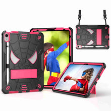 Load image into Gallery viewer, Spider Texture Silicone Hybrid PC Tablet Case with Shoulder Strap