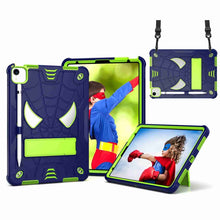 Load image into Gallery viewer, Spider Texture Silicone Hybrid PC Tablet Case with Shoulder Strap