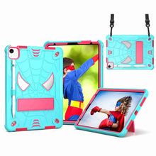 Load image into Gallery viewer, Spider Texture Silicone Hybrid PC Tablet Case with Shoulder Strap