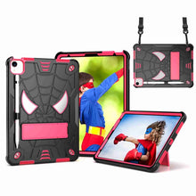 Load image into Gallery viewer, Spider Texture Silicone Hybrid PC Tablet Case with Shoulder Strap