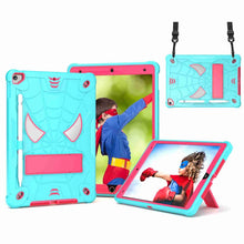 Load image into Gallery viewer, Spider Texture Silicone Hybrid PC Tablet Case with Shoulder Strap
