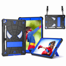 Load image into Gallery viewer, Spider Texture Silicone Hybrid PC Tablet Case with Shoulder Strap