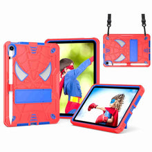 Load image into Gallery viewer, Spider Texture Silicone Hybrid PC Tablet Case with Shoulder Strap