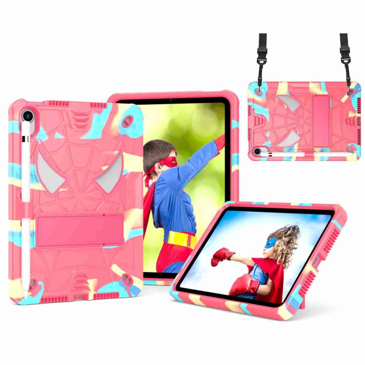 Spider Texture Silicone Hybrid PC Tablet Case with Shoulder Strap