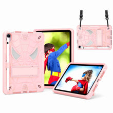 Load image into Gallery viewer, Spider Texture Silicone Hybrid PC Tablet Case with Shoulder Strap