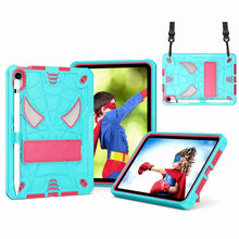 Load image into Gallery viewer, Spider Texture Silicone Hybrid PC Tablet Case with Shoulder Strap
