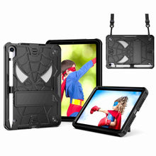 Load image into Gallery viewer, Spider Texture Silicone Hybrid PC Tablet Case with Shoulder Strap