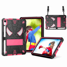 Load image into Gallery viewer, Spider Texture Silicone Hybrid PC Tablet Case with Shoulder Strap