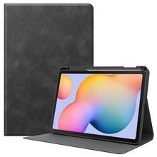 Load image into Gallery viewer, For Samsung Galaxy Tab S6 Lite P610 / P615 Cowhide Texture TPU Tablet Horizontal Flip Leather Case with Holder &amp; Sleep / Wake-Up Function &amp; Pen Slot