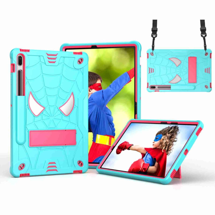 Spider Texture Silicone Hybrid PC Tablet Case with Shoulder Strap