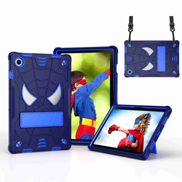 Spider Texture Silicone Hybrid PC Tablet Case with Shoulder Strap