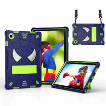 Load image into Gallery viewer, Spider Texture Silicone Hybrid PC Tablet Case with Shoulder Strap