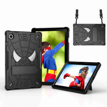 Load image into Gallery viewer, Spider Texture Silicone Hybrid PC Tablet Case with Shoulder Strap