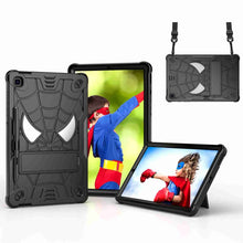 Load image into Gallery viewer, Spider Texture Silicone Hybrid PC Tablet Case with Shoulder Strap