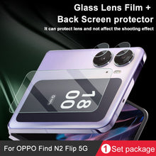 Load image into Gallery viewer, 1 Sets imak Tempered Glass Rear Camera Protection Ring + Glass Rear Screen Sticker, For OPPO Find N2 Flip 5G