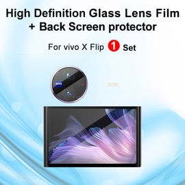 1 Sets imak Tempered Glass Rear Camera Protection Ring + Glass Rear Screen Sticker