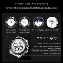 Load image into Gallery viewer, OLEVS 2875 Men Multifunctional Sports Chronograph Waterproof Quartz Watch