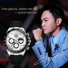 Load image into Gallery viewer, OLEVS 2875 Men Multifunctional Sports Chronograph Waterproof Quartz Watch