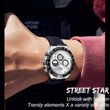 Load image into Gallery viewer, OLEVS 2875 Men Multifunctional Sports Chronograph Waterproof Quartz Watch