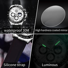 Load image into Gallery viewer, OLEVS 2875 Men Multifunctional Sports Chronograph Waterproof Quartz Watch