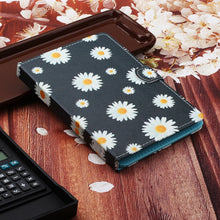 Load image into Gallery viewer, Flower Pattern Horizontal Flip Leather Case with Card Slots &amp; Holder