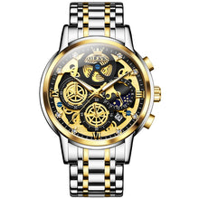 Load image into Gallery viewer, OLEVS 9947 Men Multifunctional Hollow Waterproof Quartz Watch