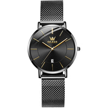 Load image into Gallery viewer, OLEVS 5869 Ladies Business Waterproof Steel Strap Quartz Watch
