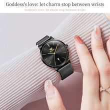 Load image into Gallery viewer, OLEVS 5869 Ladies Business Waterproof Steel Strap Quartz Watch
