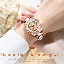 Load image into Gallery viewer, OLEVS 6681 Women Multifunctional Hollow Waterproof Mechanical Watch