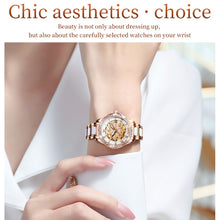 Load image into Gallery viewer, OLEVS 6681 Women Multifunctional Hollow Waterproof Mechanical Watch