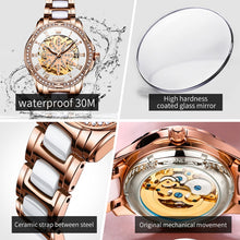Load image into Gallery viewer, OLEVS 6681 Women Multifunctional Hollow Waterproof Mechanical Watch